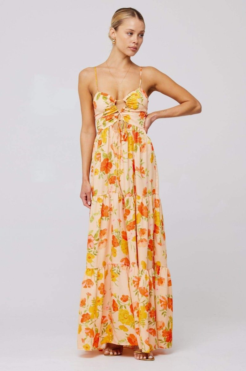 Blossom Cut-out Maxi Dress