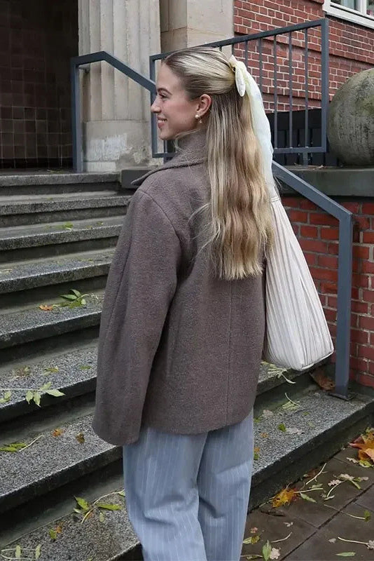 Ultimate Cold-Tone Korean Cropped Jacket