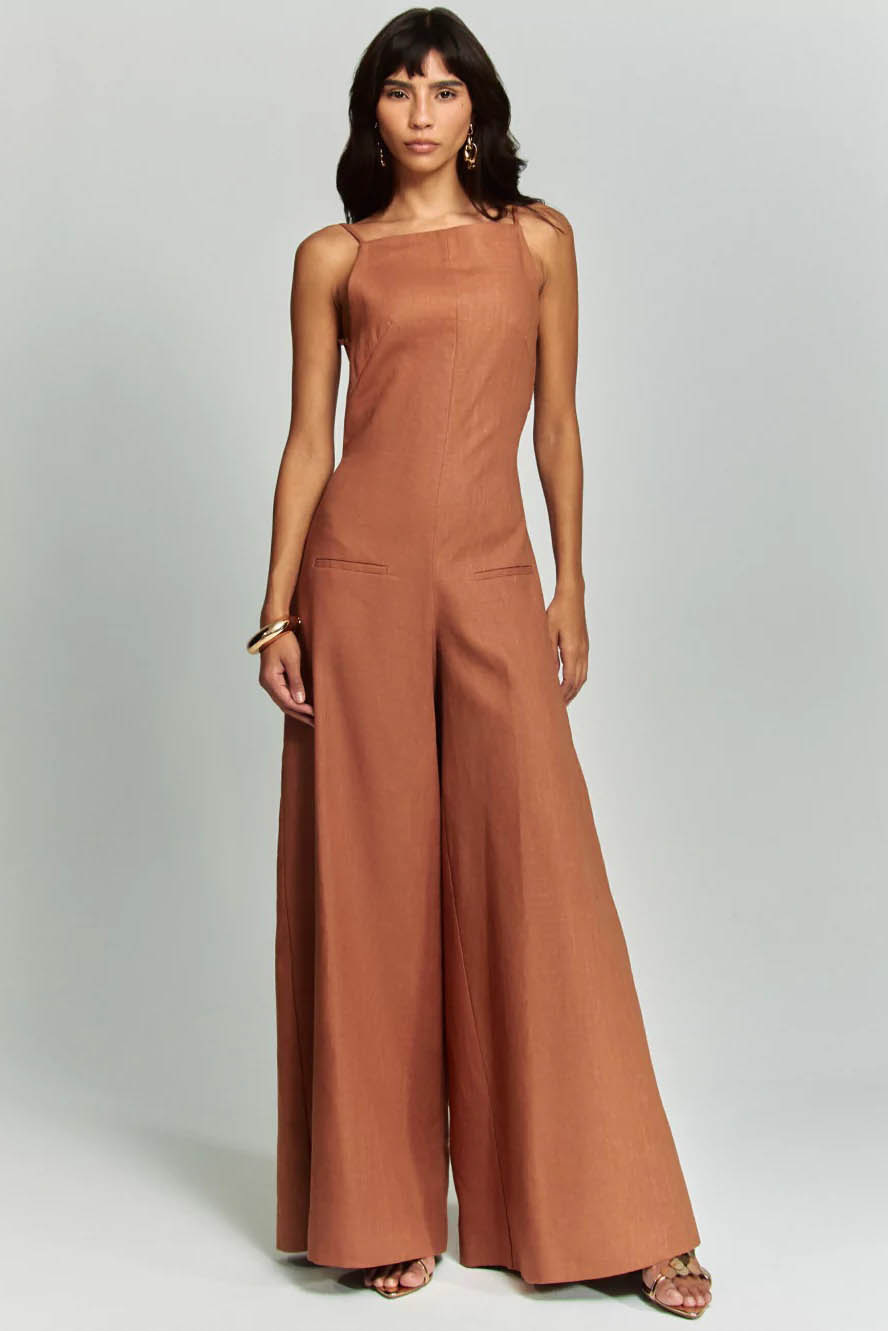 Open Back Flowy Jumpsuit