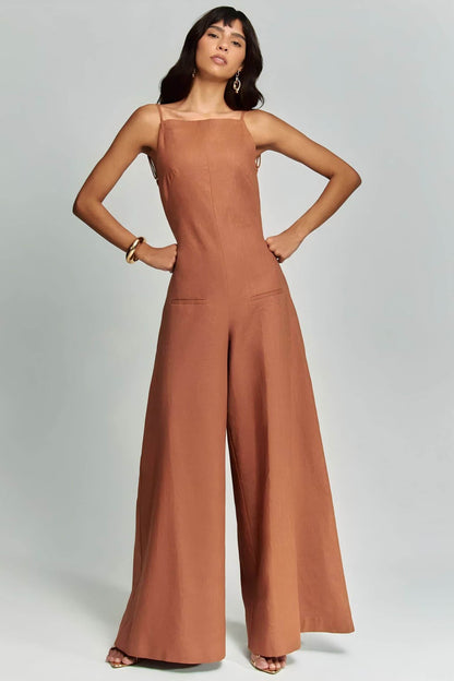 Open Back Flowy Jumpsuit