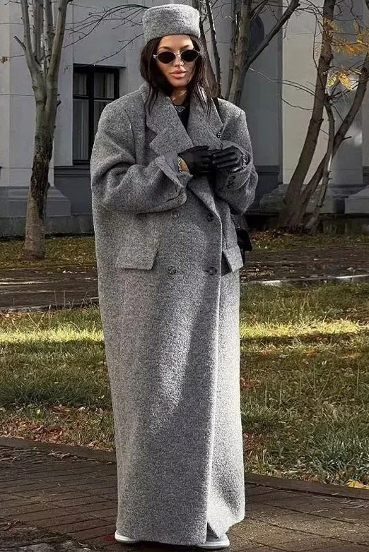 Urban Oversize Tailored Wool Coat