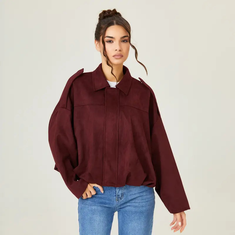 Mina Faux Suede Jacket