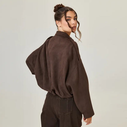 Mina Faux Suede Jacket