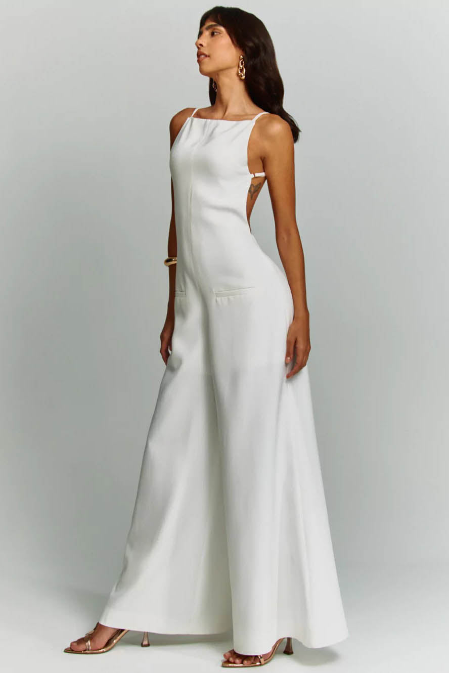 Open Back Flowy Jumpsuit