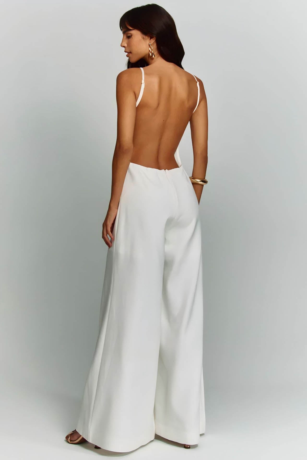 Open Back Flowy Jumpsuit