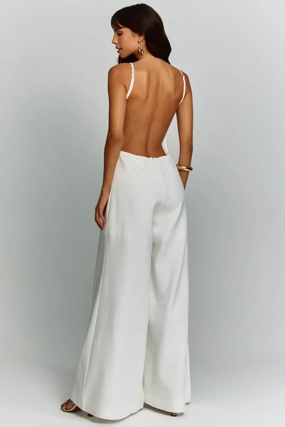 Open Back Flowy Jumpsuit