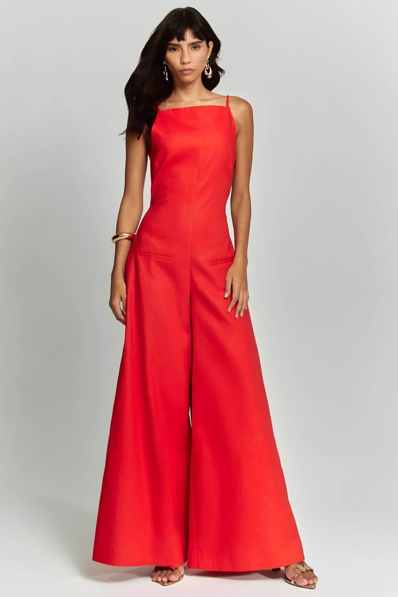 Open Back Flowy Jumpsuit