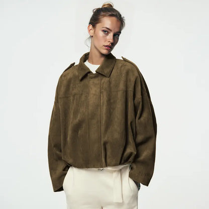 Mina Faux Suede Jacket