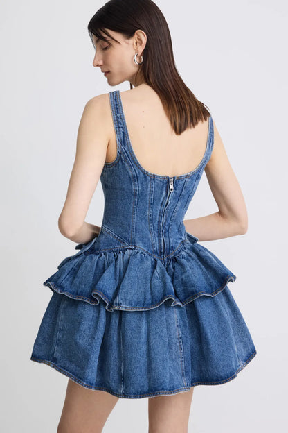 Angella Denim Mini Dress