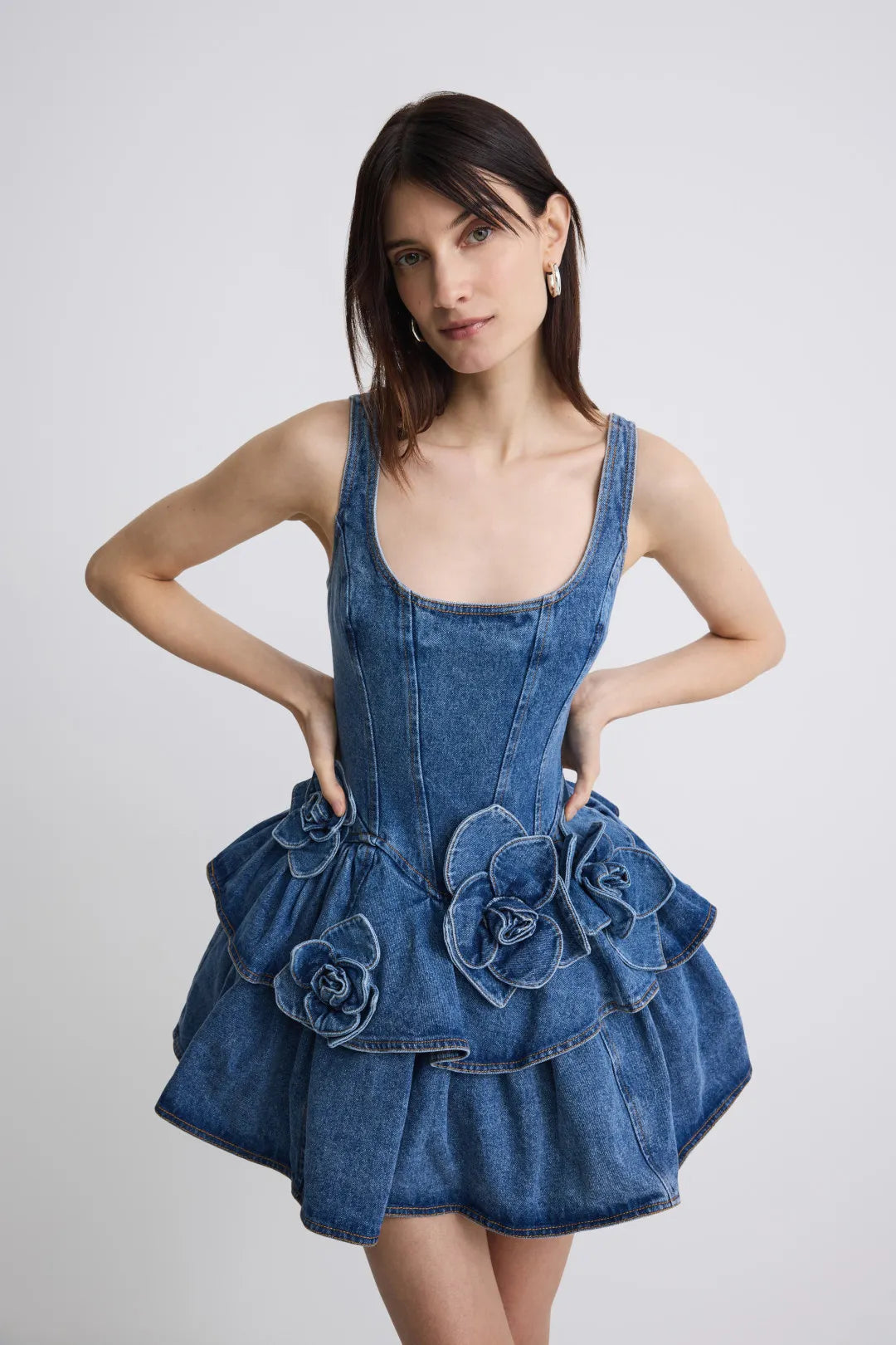 Angella Denim Mini Dress