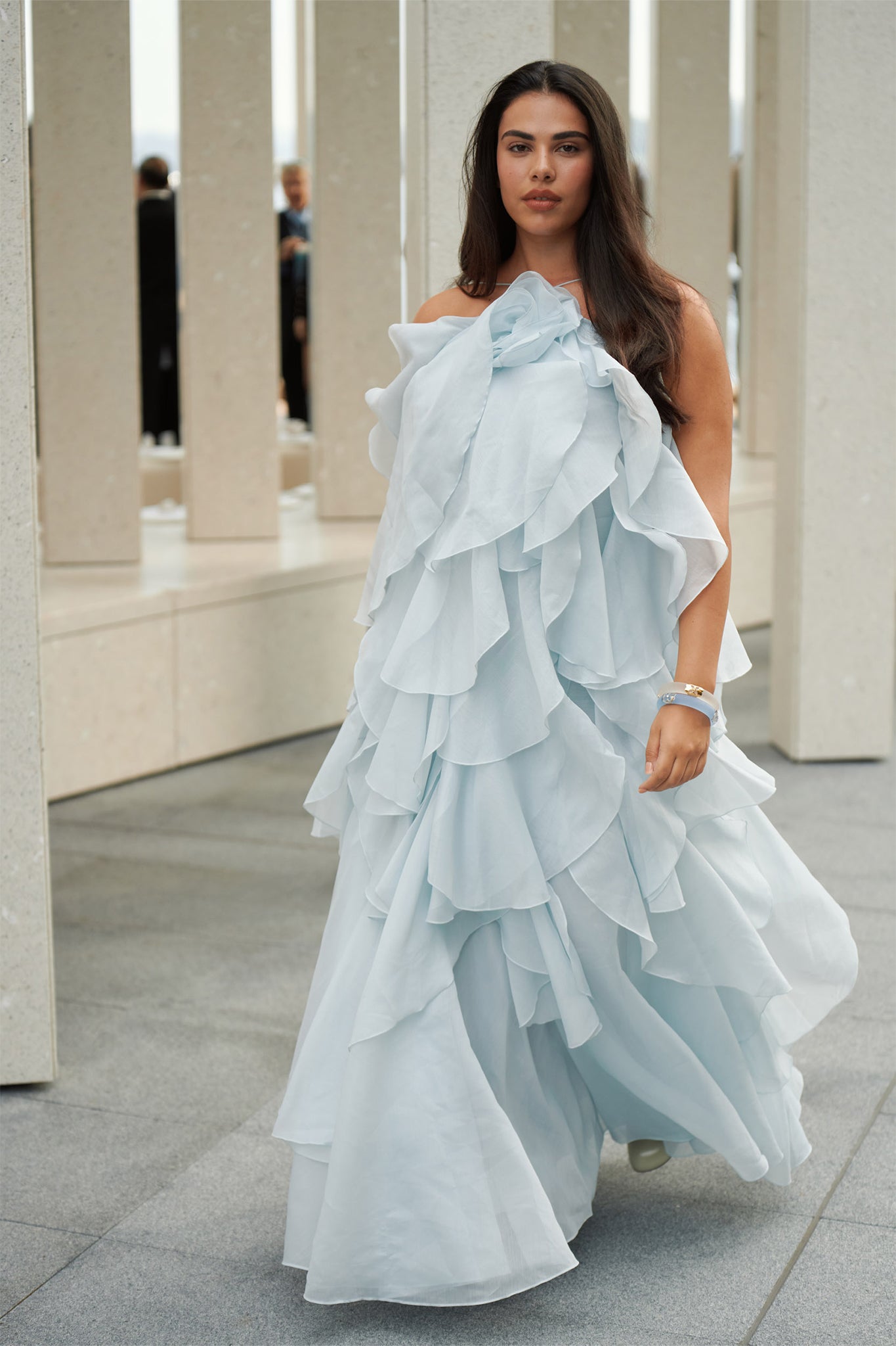 Ethereal ruffle maxi dress