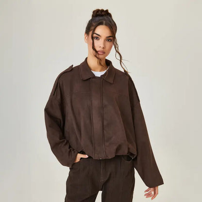 Mina Faux Suede Jacket