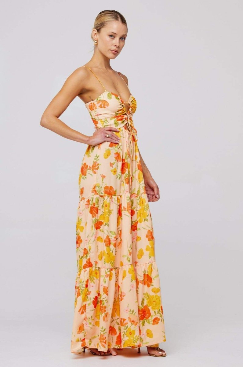 Blossom Cut-out Maxi Dress