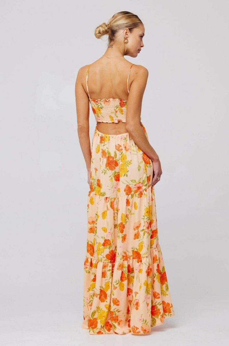 Blossom Cut-out Maxi Dress