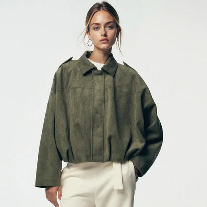 Mina Faux Suede Jacket