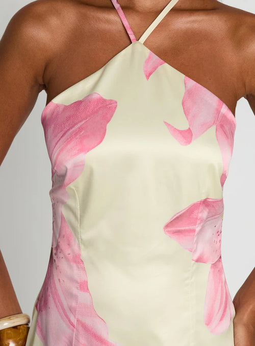 Garden Party Halter Mini Dress