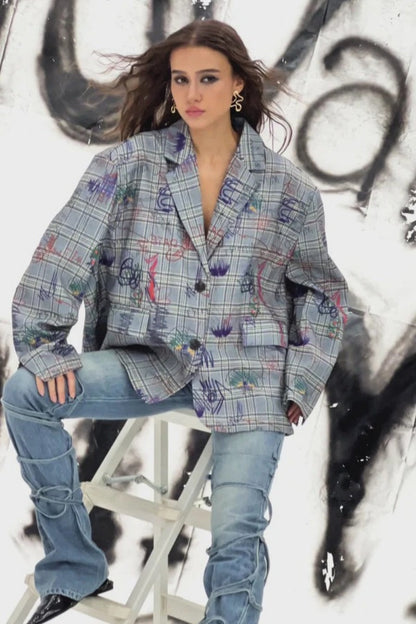 Graffiti Low-Cut Blazer